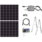 OSNATECH Mini-PV-Set 600 "Balkonkraftwerk" GLAS PREMIUM 375W-1, Starter Balkon-Solaranlage