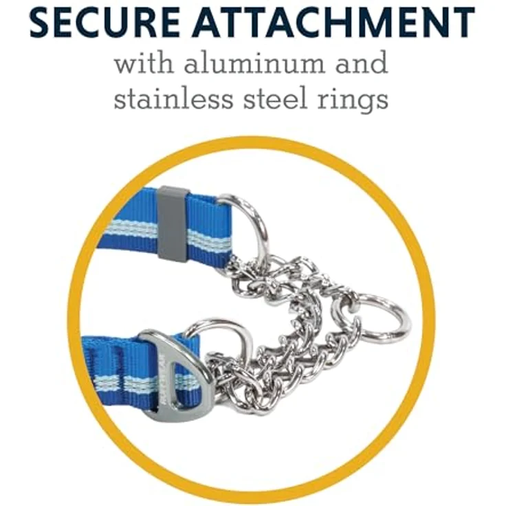 RUFFWEAR Chain Reaction Hundehalsband, verstellbar, kein Ziehen, Hundehalsband und Hundetrainingshalsband, Aluminium-D-Ring & begrenzter Schnur, reflektierendes Hundehalsband Blue Pool 14"-20" – Bild 5