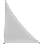 Schramm® Sonnensegel dreieckig in verschiedenen Größen und Farben Sonnenschutz Sichtschutz Windschutz, Farbe:grau, Größe:4 m x 4 m x 5.65 m