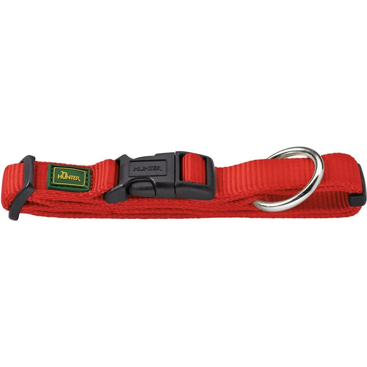 Hunter Hunde-Halsband Vario-Plus, Nylonhalsung stufenlos verstellbar, blau, M-L