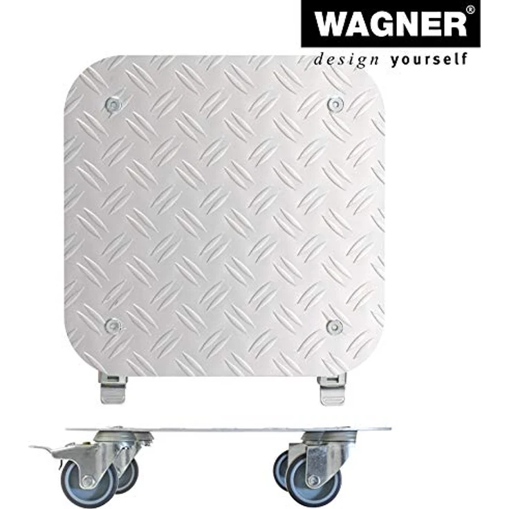 WAGNER Pflanzenroller Alaska 29x29cm I Pflanzenroller & Blumenroller für Außenbereich + Innenbereich I Kübelroller aus Aluminium mit 2 Total-Feststellern I Tragkraft 150kg I Made in Germany?20700301 – Bild 5