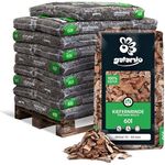 GALAMIO Kiefernrinde Kiefernmulch, Rindenmulch für Garten Dekor, rotbraun, Körnung 10-40mm, 1.560l (26 Säcke)