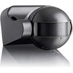 SEBSON® Bewegungsmelder Aussen - 2er Set - IP54 Aufputz, LED geeignet, HF Sensor, programmierbar, 15m / 180°, Wand Montage schwenkbar 87x93x60mm, 3-Draht