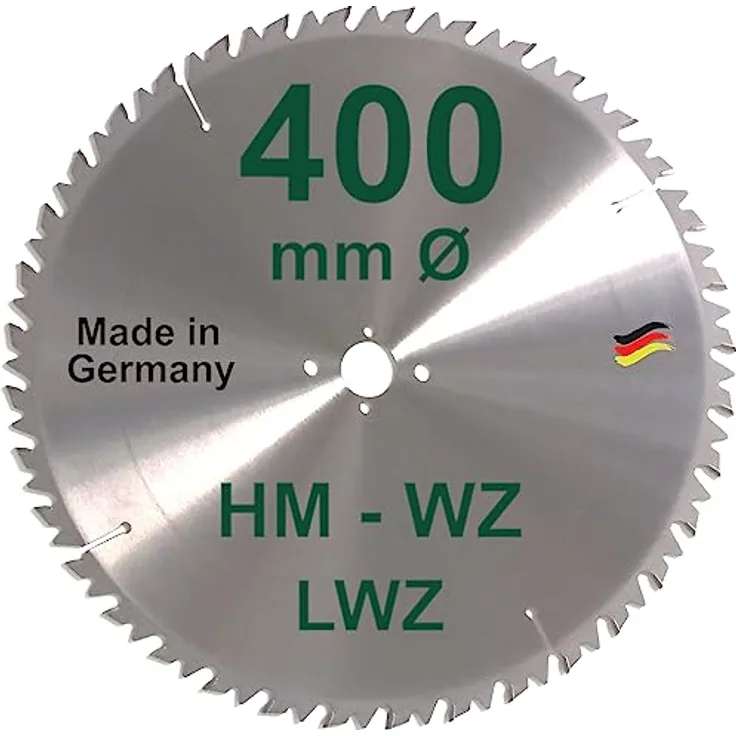 HM Sägeblatt 400 x 30 mm LWZ Hartmetall Präzision Kreissägeblatt 400mm Wechselzahn mit Spanabweiser
