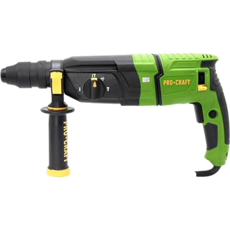 Procraft BH1100DFR Kombihammer, 900 Watt, 3,2 J Schlagkraft, SDS plus inklusive Koffer – Bild 3
