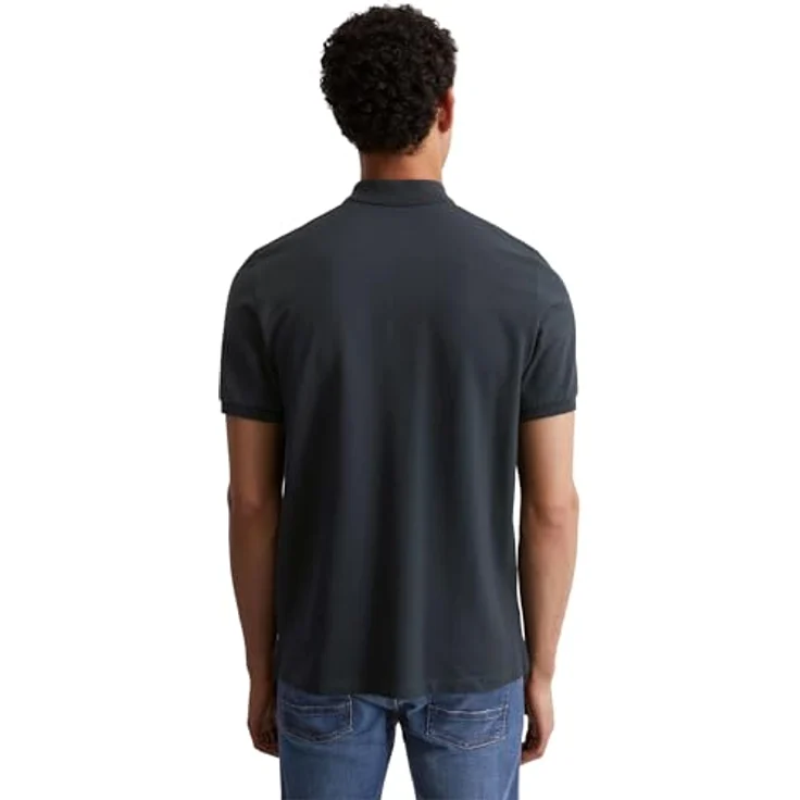 Marc O'Polo Poloshirt, Logodruck, Piqué-Stoff aus Baumwolle, robust, atmungsaktiv, pflegeleicht – Bild 4
