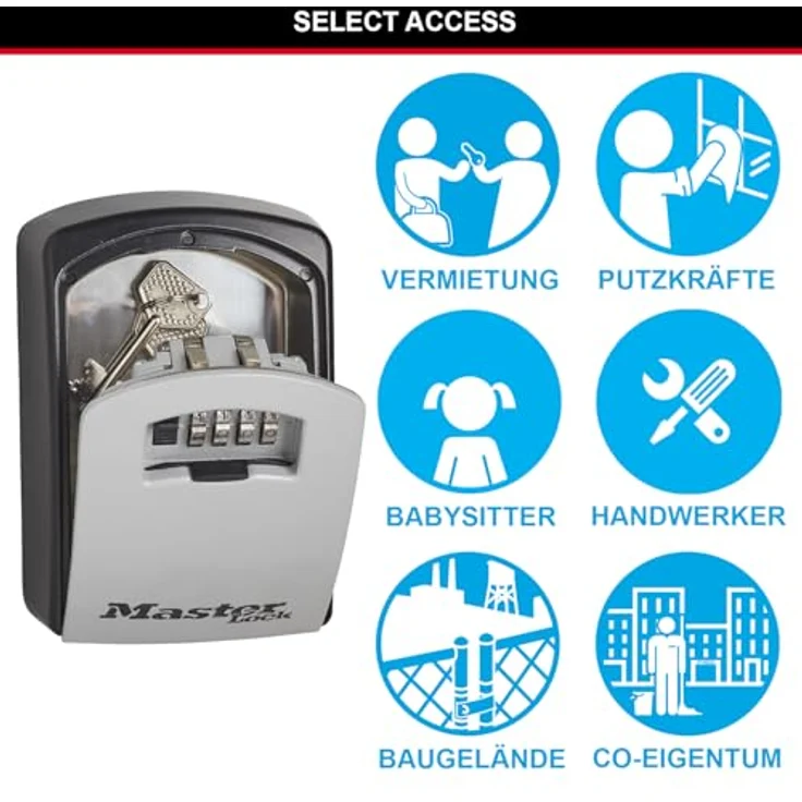 Master Lock Schlüsseltresor + Monatgeset – Bild 3