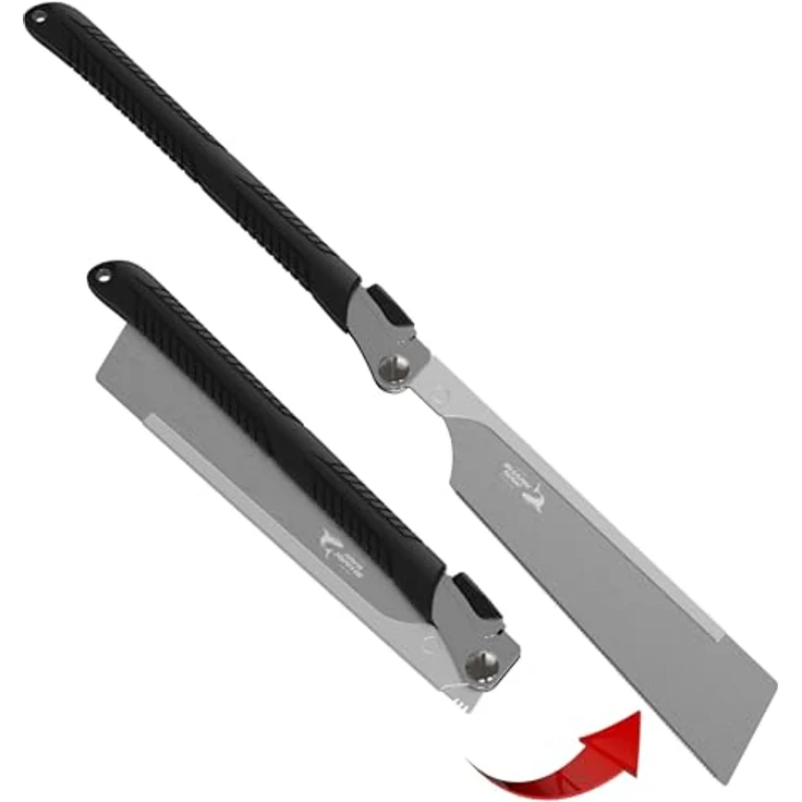 FAMEX Japansäge 5527 Profi Klappsäge 240mm, Karbonstahl, 22 TPI, Zug-Schnitt-System, Made in Japan – Bild 1