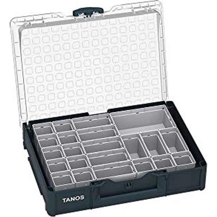 Tanos Werkzeugbox TANOS Systainer³ Organizer M 89 mit 22 ESB anthrazit (RAL 7016), leicht und vielseitig mit 22 Einsatzboxen – Bild 2