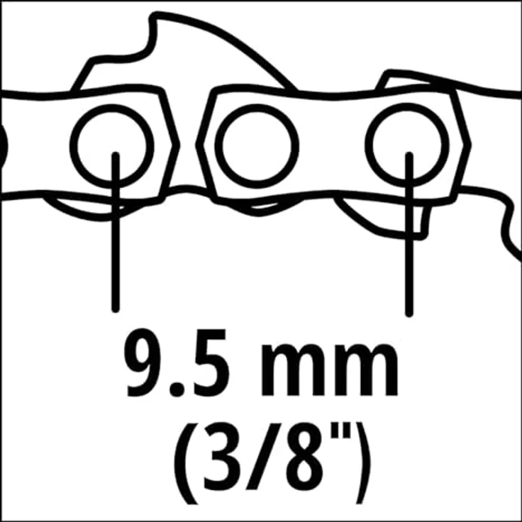 Original Einhell Ersatzkette (Kettensägen-Zubehör, passend für Einhell Kettensägen mit 35 cm Kettenlänge, 52 Treibglieder) – Bild 6