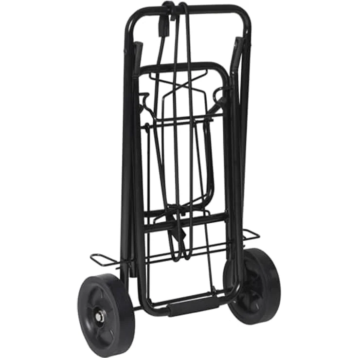 Bo-Camp Sackkarre Camping Trolley, klappbar, belastbar bis 35 kg, mit Spanngummi und extra großen Rädern – Bild 3