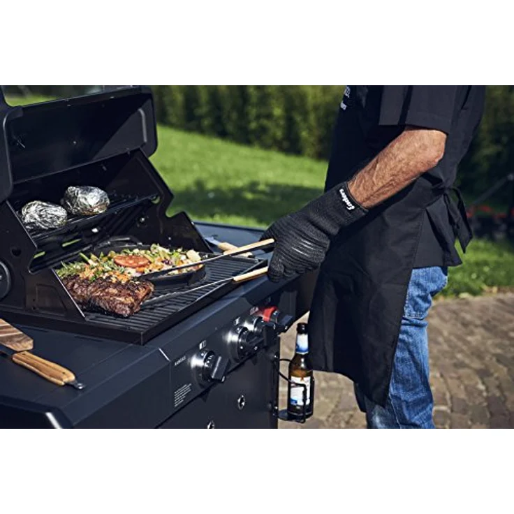 Enders Grill Handschuhe aus feuerfestem Aramid, 8785, hitzebeständig, Handschuhe für Gas-Grill, BBQ, Backofen, Kamin, sicher und bequem – Bild 2