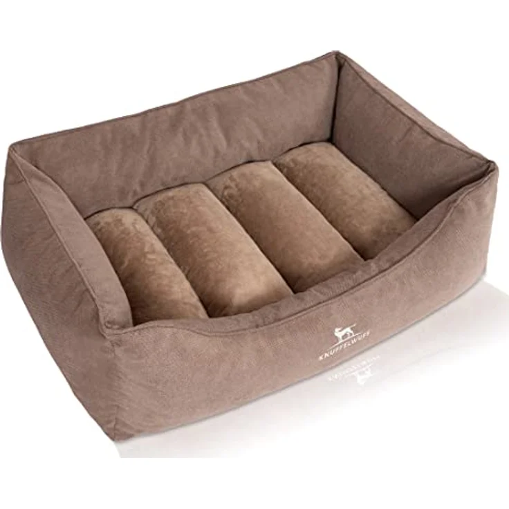 Knuffelwuff orthopädisches Hundebett Baltimore XL 100 x 70cm Beige - Hundekissen für große, mittelgroße und kleine Hunde - Waschbar – Bild 3