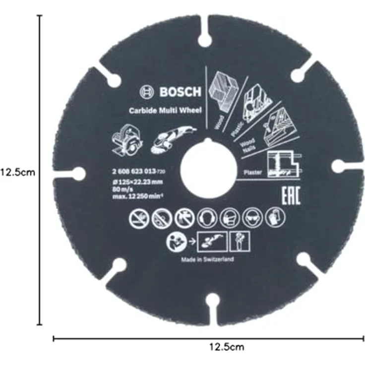 Bosch Professional Trennscheibe Multi Wheel (Ø 125 mm, Zubehör Winkelschleifer) – Bild 3