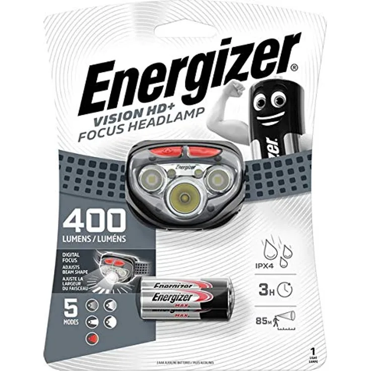 Energizer Vision HD+ Focus LED Stirnlampe batteriebetrieben 400 lm 50 h E300280700 - Preisvergleich