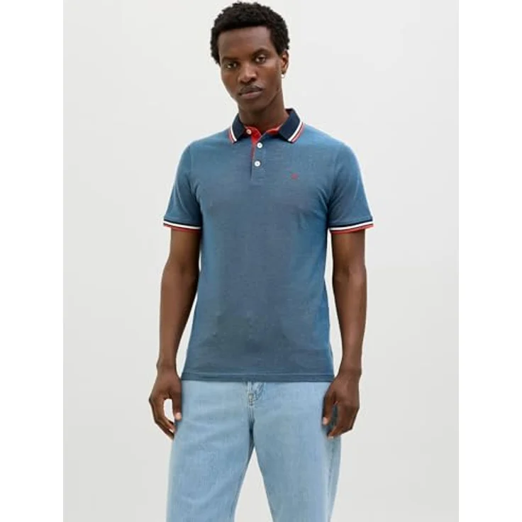 Jack & Jones Poloshirt JJEPAULOS aus 100% Baumwolle, Slim-Fit, 1/4-Arm, uni – Bild 8