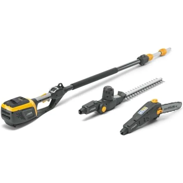 STIGA Akku-Multitool MT 500e, teleskopischer Hochentaster und Heckenschere, inkl. Akku E420 (48 V, 2 Ah) und Ladegerät