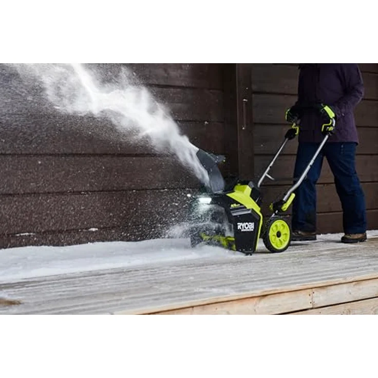 RYOBI 18 V ONE+ Akku-Schneefräse RY18STX45A-240, 45 cm Räumbreite, inkl. 2 x 4,0 Ah Akku und 2,0 A Ladegerät, effizientes Schneeräumen bis 25 cm Höhe – Bild 2