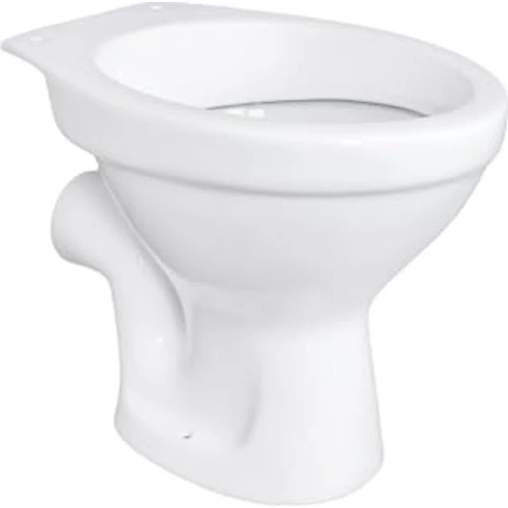 Belvit Tiefspül-WC BV-SW5001, Stand WC Toilette Abgang Waagerecht Wand Tiefspüler Weiß – Bild 2