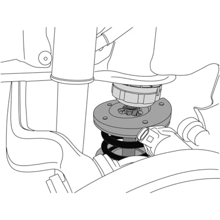 Gedore KL-0033-300 E Niederhalter-Satz für Quer- und Raumlenker, Montagezubehör zur Unterstützung beim Federwechsel – Bild 6