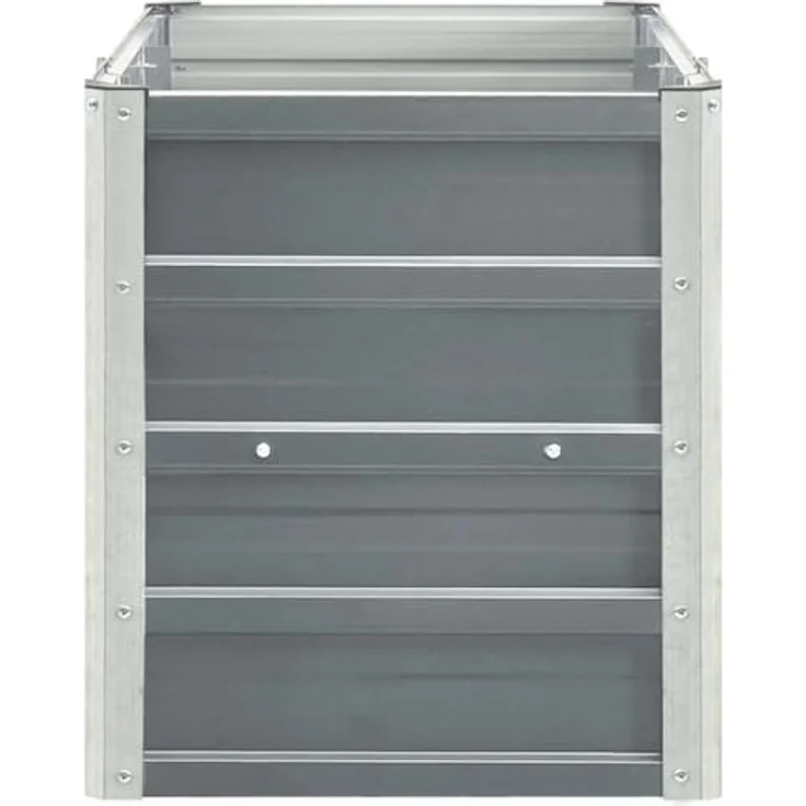 vidaXL Garten-Hochbeet Verzinkter Stahl 240×40×45 cm Grau – Bild 10