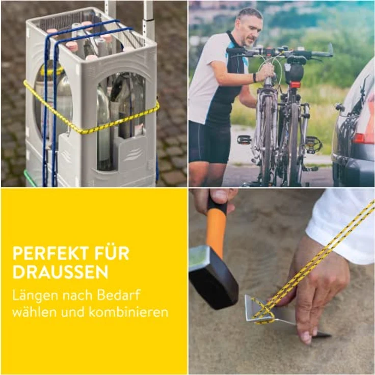 PRETEX Spanngummi mit Haken 12er-Set, hochbelastbare Gepäckspanner in 4 Längen mit starken Metallhaken, robust und reißfest für optimale Ladungssicherung – Bild 4