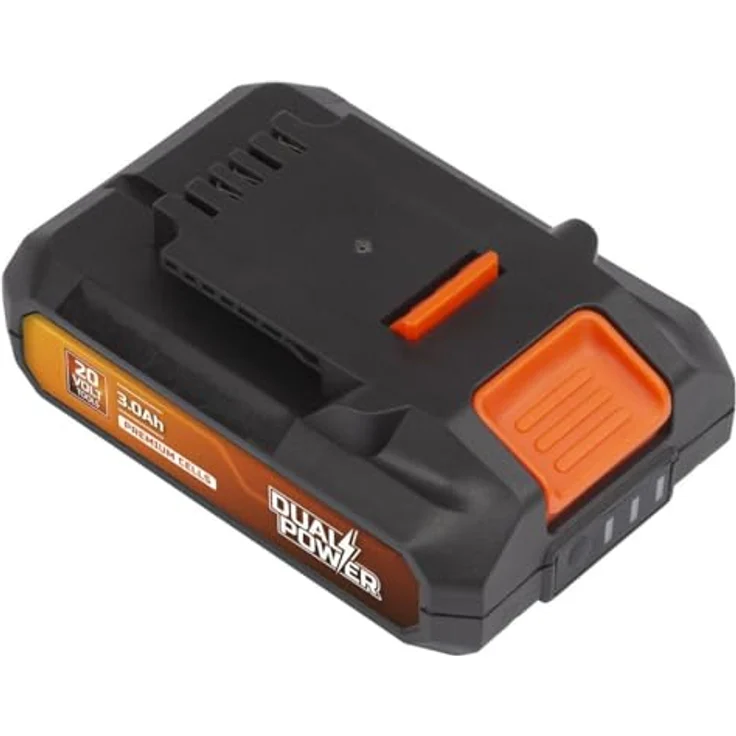 Powerplus 20V 3.0Ah Akku, geeignet für DUAL-POWER-Geräte, mit Batteriestandsanzeige, orange – Bild 3
