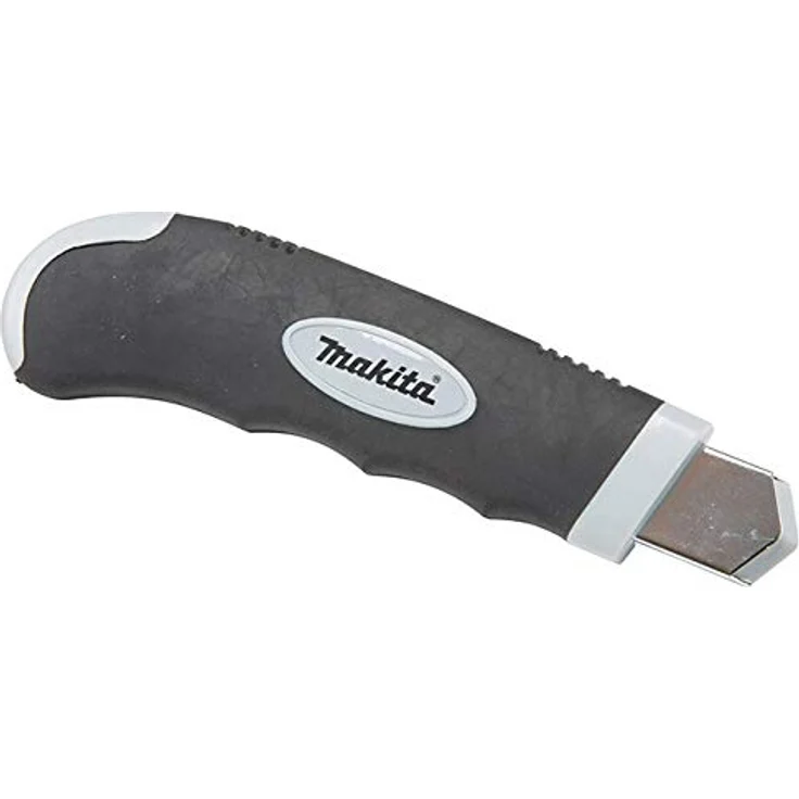 Makita Cuttermesser 18 mm, inklusive 8 Ersatzklingen, ergonomischer Gummigriff für maximalen Komfort – Bild 2