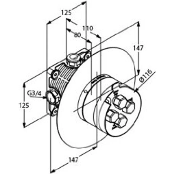 Keuco 59970000070 Flexx Boxx Grundkörper für Unterputzarmaturen – Bild 2