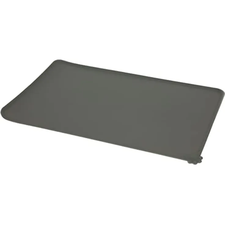 Kerbl Pet Napfunterlage aus Silikon, grau, 47x29cm