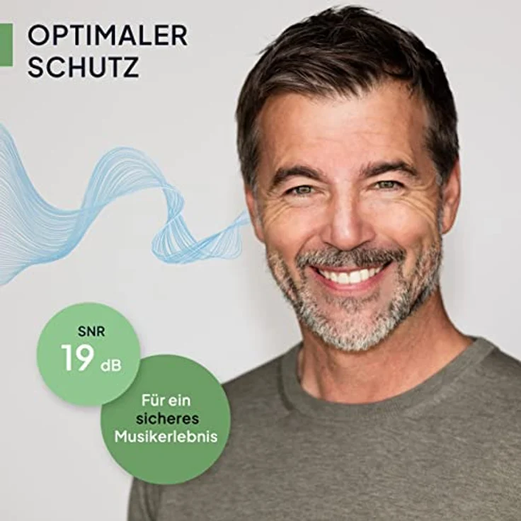 Senner Gehörschutzstöpsel MusicPro Hi-Fi Ohrstöpsel für Musiker, SNR 20 dB, transparent, ideal für Konzerte und Festivals, hypoallergen, mit Aluminium Behälter – Bild 6