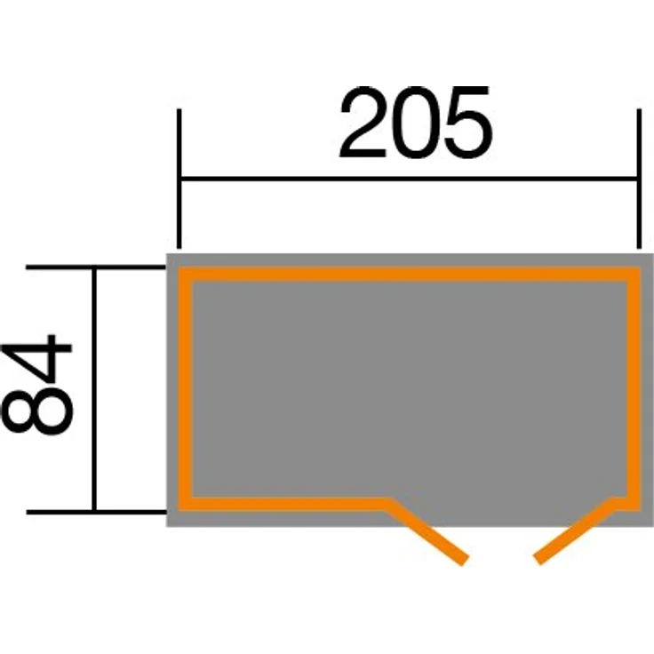 Weka Mehrzweckbox, Fahrrad- und Mülltonnenbox, natur, 219 x 100 x 151 cm – Bild 2