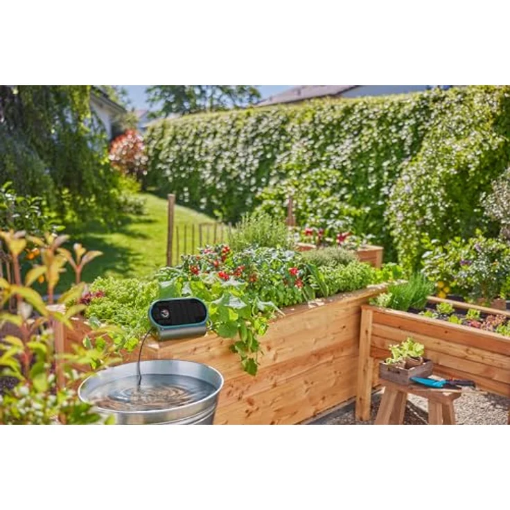Gardena AquaBloom L, Solarbetriebener Bewässerungscomputer für 30 Pflanzen, sofort einsatzbereit, 14 vorprogrammierte Zeitpläne – Bild 7