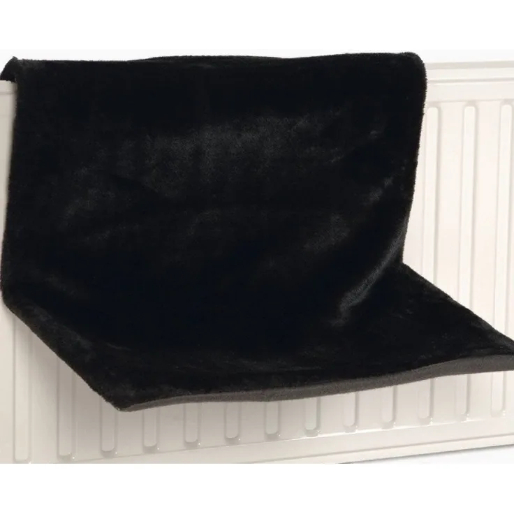 Beeztees Tierbett Hängematte Sleepy schwarz, Plüschbezug für extra weiches Liegegefühl