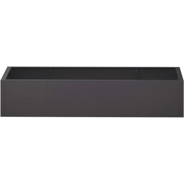 vidaXL Beetumrandung Stützmauer, modular und wetterbeständig, 6 Teile, Stahl schwarz, 200 x 100 x 50 cm – Bild 7