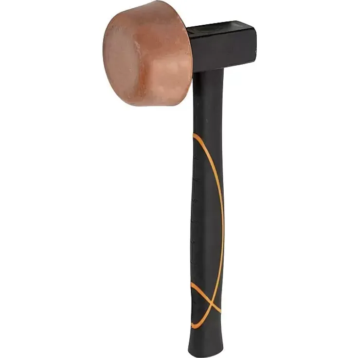 Picard Plattenlegerhammer BlackTec®, runder Gummikopf, rückschlaghemmend, schwingungsarmer Stiel aus 3-Komponenten-Kunststoff