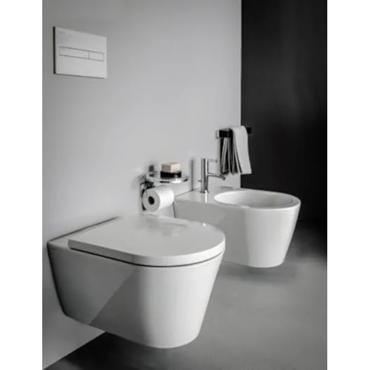 Laufen Kartell Wand WC, Tiefspüler spülrandlos, incl. LCC, WC Sitz mit Absenkautomatik – Bild 5
