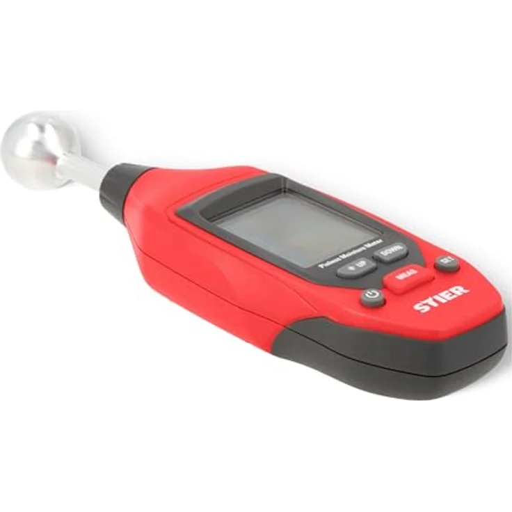 STIER Feuchtigkeitsmessgerät, bis 40 mm Tiefe, Messbereich 0-100, LCD-Display, Alarm- & Hold-Funktionen, batteriebetrieben – Bild 3