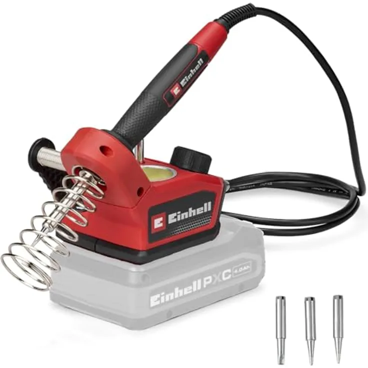 Einhell TE-SI 18/480 Li E - Solo Akku-Lötkolben 18V, Flachspitze, temperaturregulierbar 205 - 480°C, ohne Akku und Ladegerät