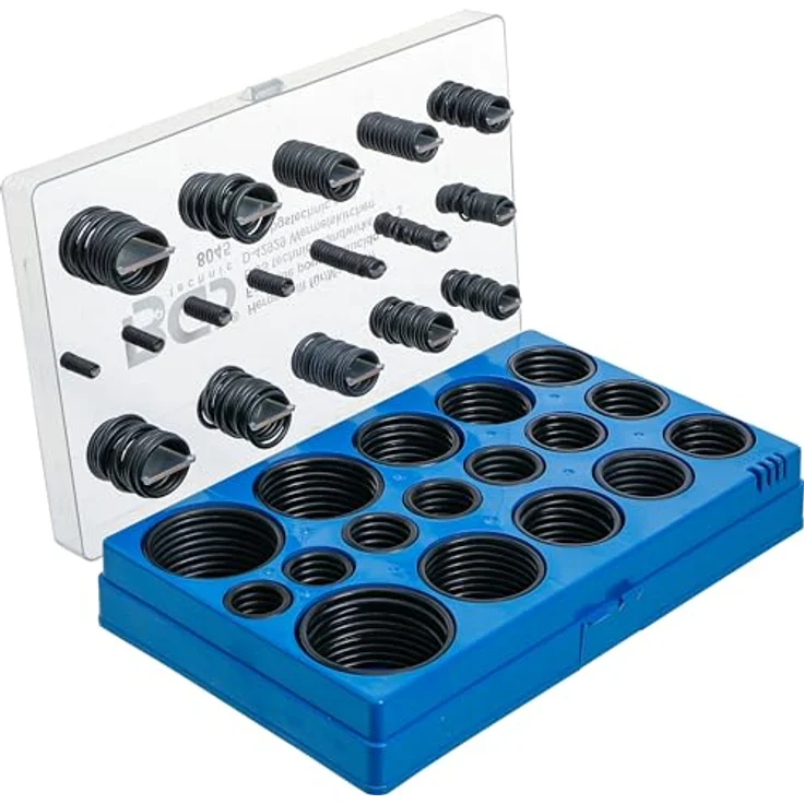 BGS technic Bohrer- und Bitset 8045, robustes Set mit 20 O-Ringen in verschiedenen Größen, säure- und hitzebeständig – Bild 2
