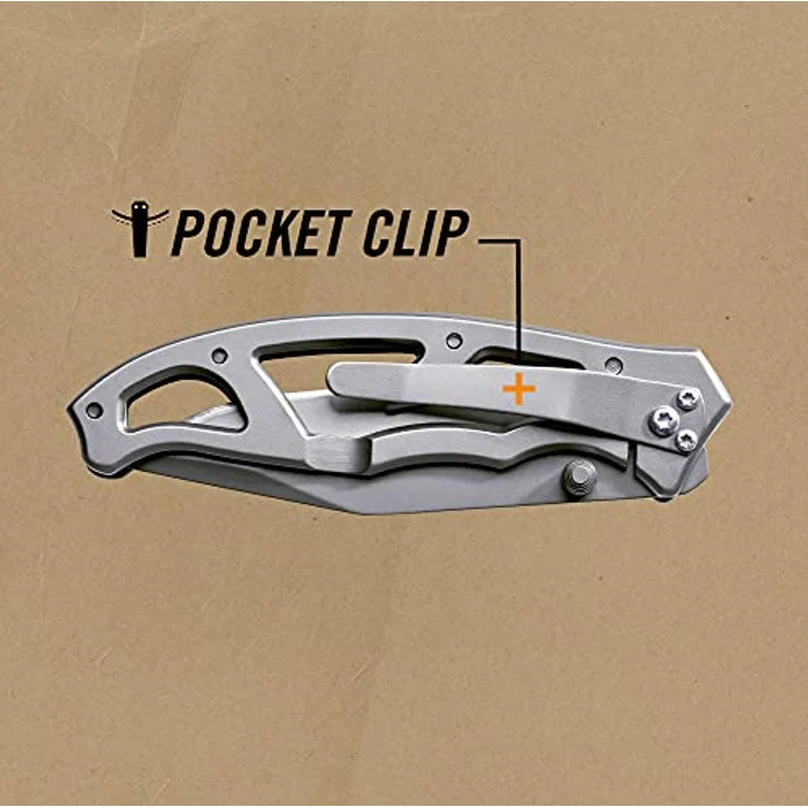Gerber PARAFRAME I Klappmesser, 76 mm Klinge aus rostfreiem Edelstahl, Frame Lock-Verriegelung, leicht und alltagstauglich – Bild 2