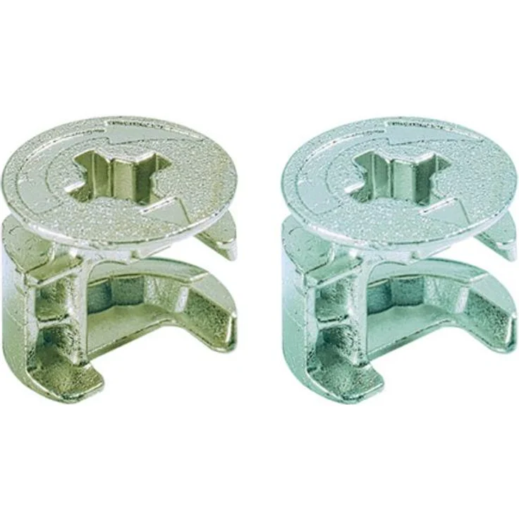 Hettich Exzenter-Verbindungsbeschlag Rastex 15, Holzverbinder für 19 mm Fachböden mit Spannhilfe, 2000 Stk.