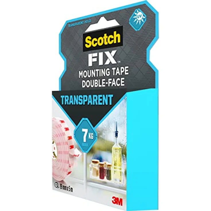 3M Scotch doppelseitiges Montageklebeband, 19 mm x 5 m – Bild 5