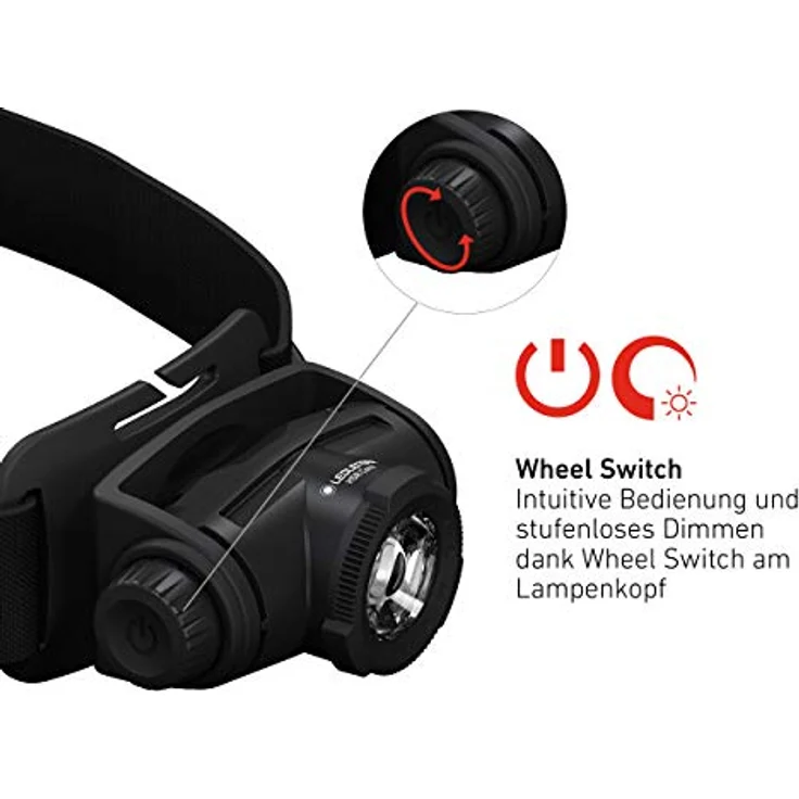 Ledlenser H5R Core, Stirnlampe mit 500 lm, wetterfest, stufenlos dimmbar, Batteriestatusanzeige – Bild 3