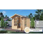 KONIFERA Gartenhaus Melrose, BxT: 214x246 cm, englischer Stil mit echten Sprossenfenstern, Massivholzausführung