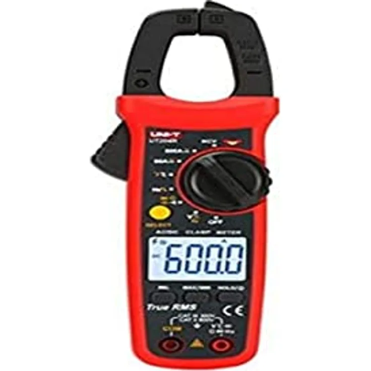 UNI-T UT204R, Digital Clamp Meter für 400-600A, automatische Bereiche, True RMS, hochpräziser Multimeter-Tester mit LCD-Hintergrundbeleuchtung und Kontinuitätsprüfung