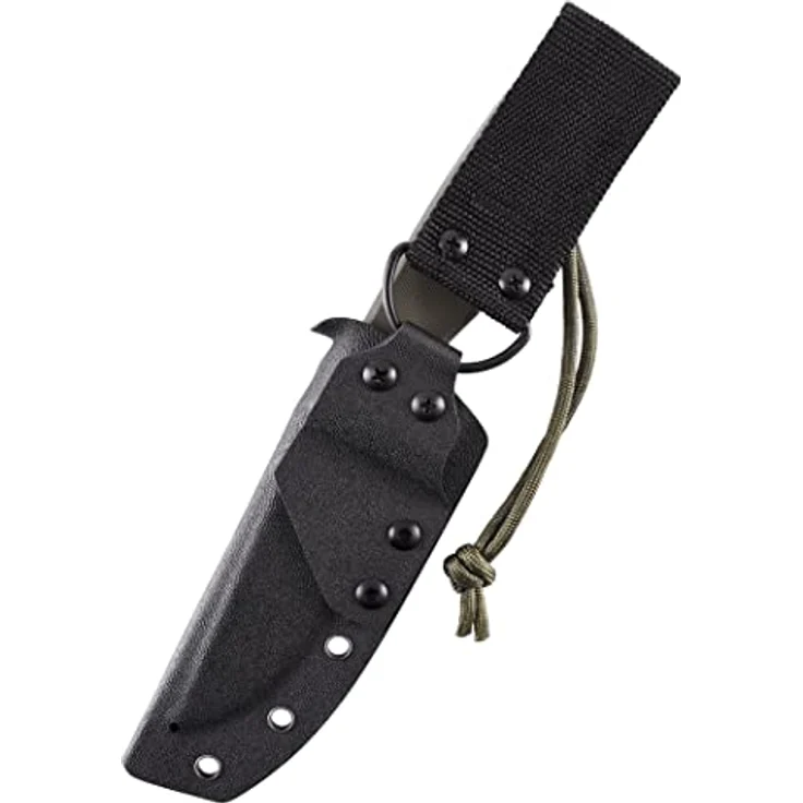 SCHNITZEL TRI Outdoormesser aus Schwedenstahl mit Kydex-Scheide und Dangler-System, Grün – Bild 5