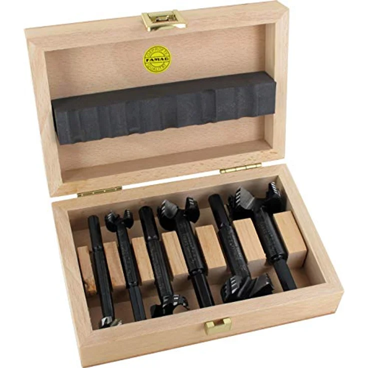 FAMAG Bormax 2.0 WS-Forstnerbohrersatz 6-teilig D=15,20,25,30,35,40mm im Holzkasten – Bild 2