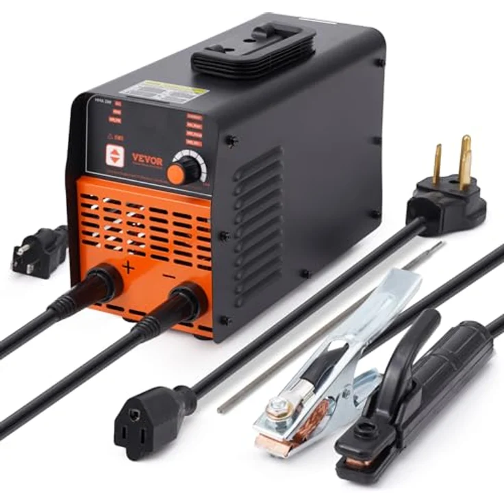 VEVOR MMA-200-NA 220 V Schweißgerät, 160 A Lichtbogenschweiß-/Lift-WIG-Gerät mit LED-Display, tragbares 2-in-1-Gerät mit Hot Start und Anti-Stick-Funktion – Bild 1