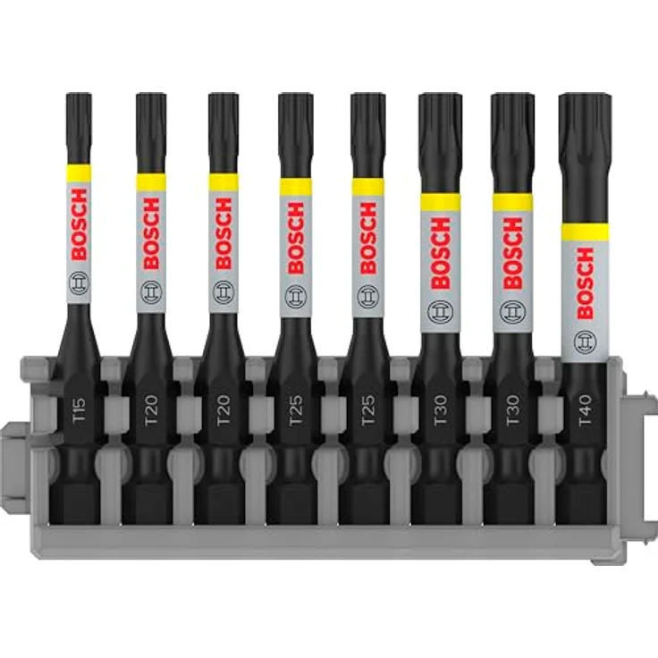 Bosch Professional 8tlg. Schrauber Bit Set Torx (Impact Control, T Bits, Länge 50 mm, Pick and Click) – Bild 2